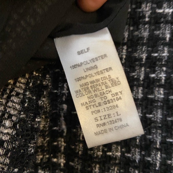 Pants Store Tweed Mini Skirt Size L - Picture 4 of 4